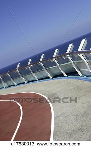 Track on cruise ship View Large Photo Image Stock Image - Track on cruise ship. Fotosearch