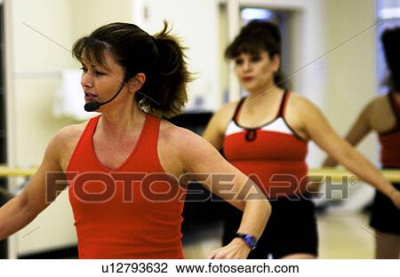 Stock Image - Aerobics class. Fotosearch