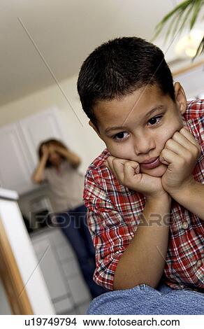Picture - Boy in trouble. Fotosearch