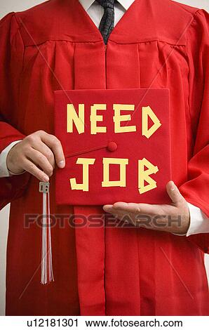 Graduate in need of a job View Large Photo Image Stock Image - Graduate in need of a job. Fotosearch