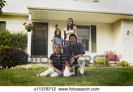 Stock Image - Family portrait. Fotosearch