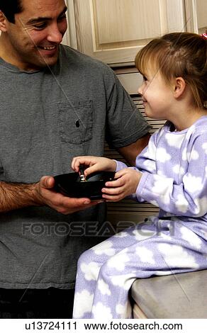 Stock Image - Father and daughter. Fotosearch