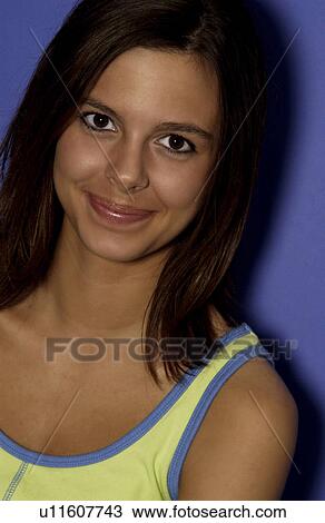 Close up of woman smiling View Large Photo Image Stock Image - Close up of woman smiling. Fotosearch