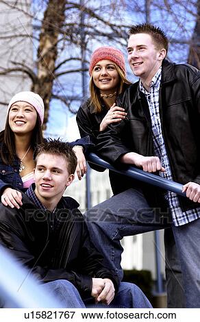 Stock Photo - Group of young adults. Fotosearch