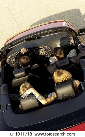 Stock Photo - Top view of convertible . Fotosearch