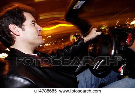 Man driving convertible View Large Photo Image Stock Photography - Man driving convertible. Fotosearch