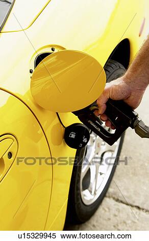 Sports car at gas station View Large Photo Image Stock Photography - Sports car at gas station. Fotosearch