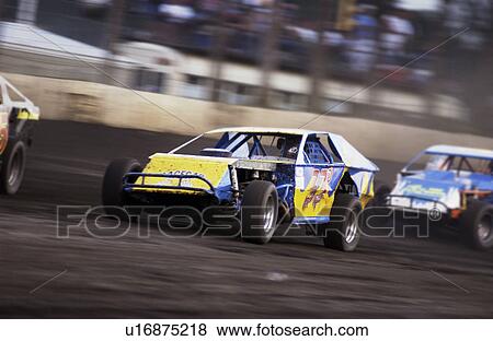 Stock Photo - Stock car race. Fotosearch