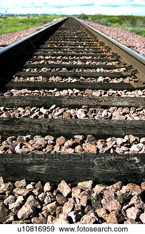 Train tracks View Large Photo Image Stock Photo - Train tracks. Fotosearch