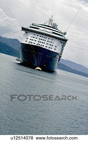 Stock Photo - Cruise ship in Caribbean. Fotosearch
