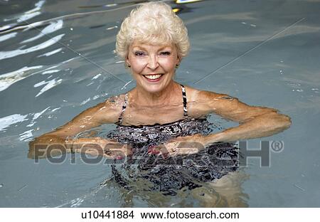 Senior woman swimming View Large Photo Image Picture - Senior woman swimming. Fotosearch