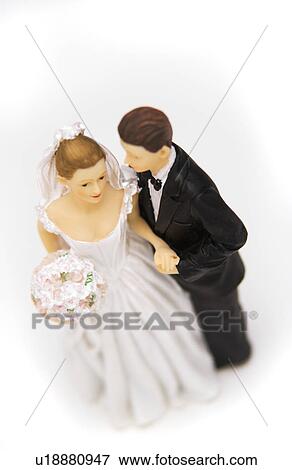 Bride and groom cake topper View Large Photo Image Stock Photo - Bride and groom cake topper. Fotosearch