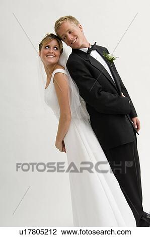 Bride and groom portrait View Large Photo Image Stock Image - Bride and groom portrait. Fotosearch