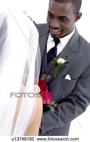 Stock Image - Bride and groom. Fotosearch