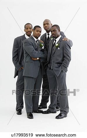 Groom with wedding party View Large Photo Image Stock Photo - Groom with wedding party. Fotosearch