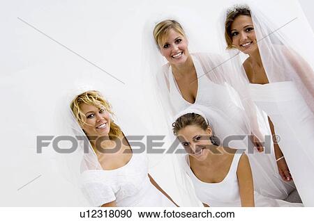 Group of brides View Large Photo Image Stock Image - Group of brides. Fotosearch