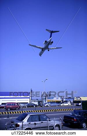 Stock Photograph - Day, Car, Driving, Aircraft, Operating. Fotosearch