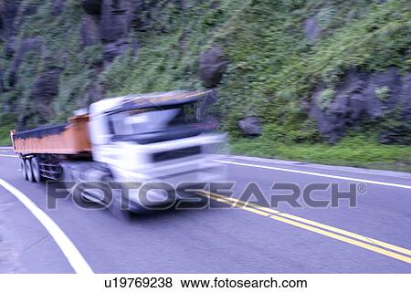 Stock Photo - Daytime, Paths, Outside, Outdoors, Lorry, Vehicles. Fotosearch