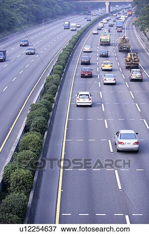 Stock Photo - Outdoors, Vehicles, Paths, Roads, Bustling. Fotosearch