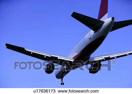 Stock Image - Transportation, Take off, Transit, Day, Operating, Travel. Fotosearch