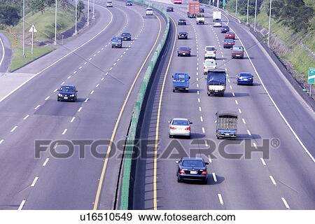Stock Photo - Vehicles, Traffic, Wagons, Transportation, Outdoors, Transit. Fotosearch