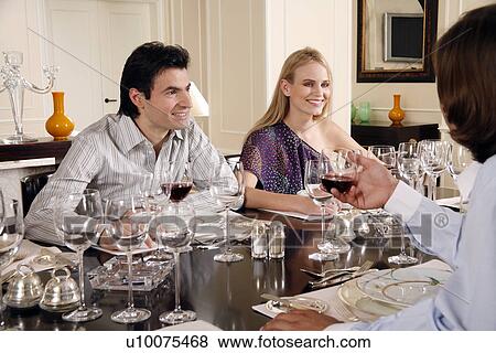 People dining View Large Photo Image Stock Photo - People dining . Fotosearch