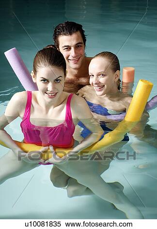 Stock Photography - People exercising in a spa pool. Fotosearch