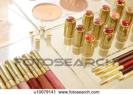 Makeup display View Large Photo Image Stock Image - Makeup display. Fotosearch