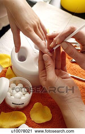Stock Image - Pedicure. Fotosearch