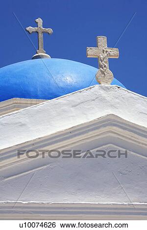 Closeup of church dome with crosses View Large Photo Image Stock Photograph - Closeup of church dome with crosses. Fotosearch