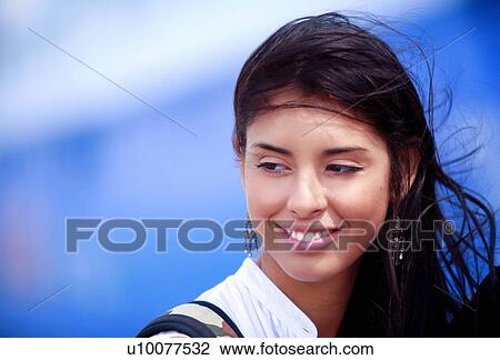 Closeup of young woman View Large Photo Image Stock Image - Closeup of young woman. Fotosearch