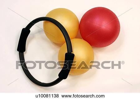 Pilates ring with exercise balls View Large Photo Image Stock Photo - Pilates ring with exercise balls. Fotosearch