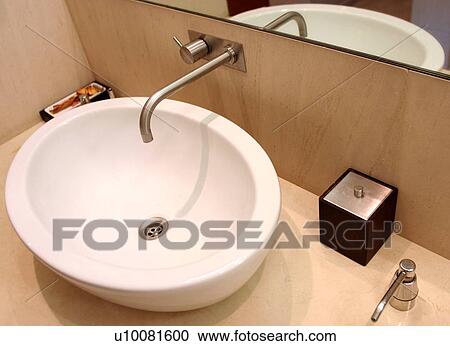 Stock Image - Bathroom sink. Fotosearch
