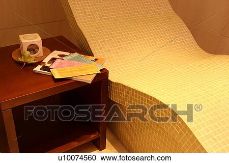 Chaise lounge and sidetable View Large Photo Image Stock Image - Chaise lounge and sidetable. Fotosearch