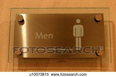 Stock Photography - Men's bathroom sign. Fotosearch