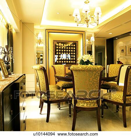 Picture - Interior-Living Space 2, Dining room, Dining rooms, Still Life. Fotosearch