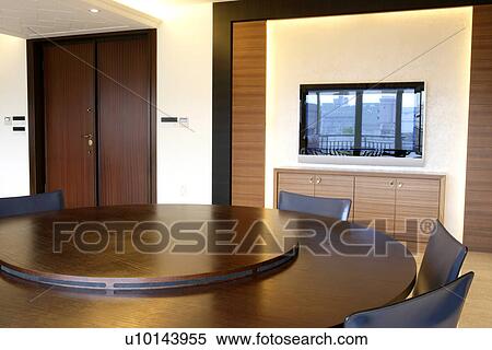 Stock Photography - Interior-Living Space 2, Dining room, Dining rooms, Still Life. Fotosearch
