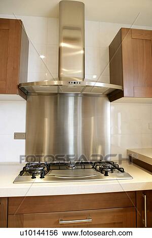 Stock Photograph - Interior-Living Space 2, Kitchen, Kitchens, Still Life. Fotosearch