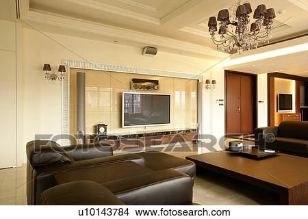 Picture - Interior-Living Space 2, Living room, Living rooms, Still Life. Fotosearch