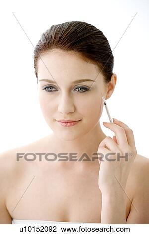 Beauty Treatment, One Person, Young Adult, Adults Only View Large Photo Image Stock Image - Beauty Treatment, One Person, Young Adult, Adults Only. Fotosearch
