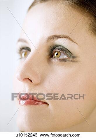 Stock Image - Beauty Treatment, One Person, Young Adult, Adults Only. Fotosearch