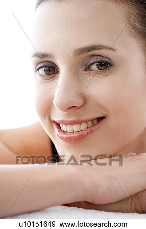Stock Photo - Beauty Treatment, One Person, Young Adult, Adults Only. Fotosearch