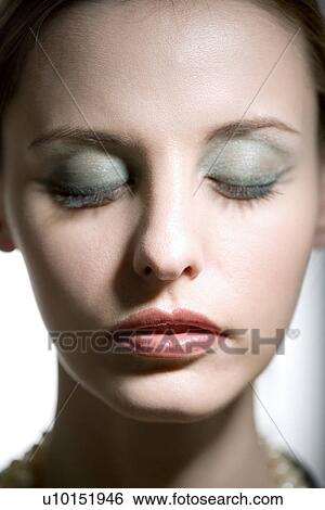 Stock Photograph - Beauty Treatment, One Person, Young Adult, Adults Only. Fotosearch
