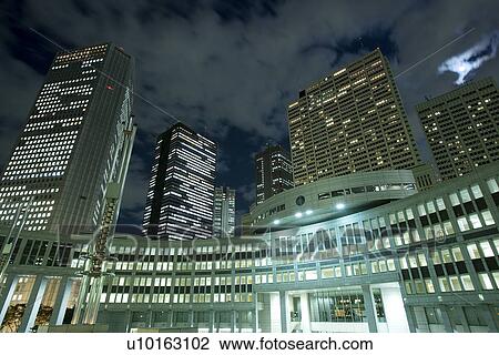Stock Image - Japan, Tokyo, Urban Scene. Fotosearch