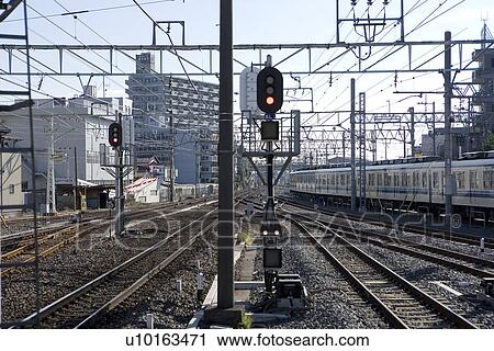 Stock Image - Japan, Tokyo, Urban Scene. Fotosearch