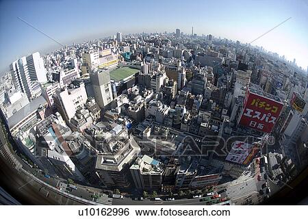 Stock Photograph - Japan, Tokyo, Urban Scene. Fotosearch