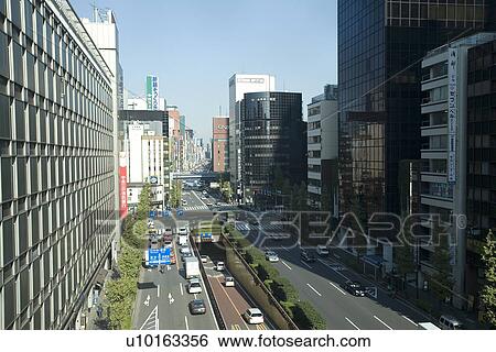 Stock Photograph - Japan, Tokyo, Urban Scene. Fotosearch