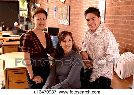 Stock Photo - 1st Nations young office, Regina, Saskatchewan. Fotosearch