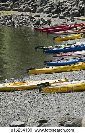 Stock Image - Kayak Rentals, Deep Cove North Vancouver BC Canada. Fotosearch