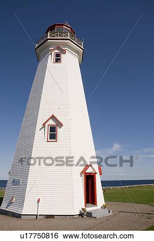 Lighthouse, near Basin Head, Prince Edward Island View Large Photo Image Stock Photograph - Lighthouse, near Basin Head, Prince Edward Island. Fotosearch